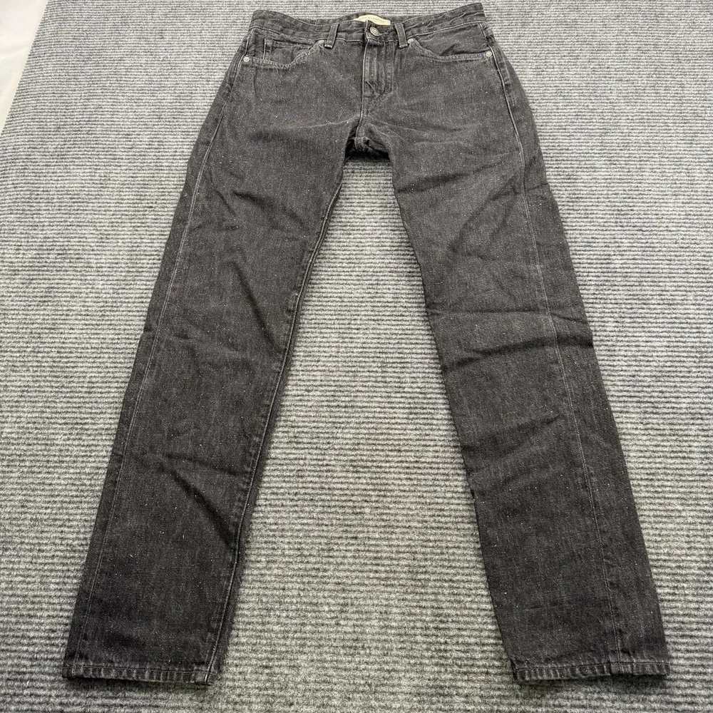 Levis Made & Crafted Shuttle Jeans Mens 30x30 Black Denim Rainbow Neppy Blue Tab